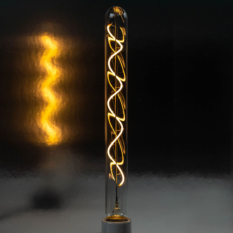 スパイラル型フィラメント電球T300型